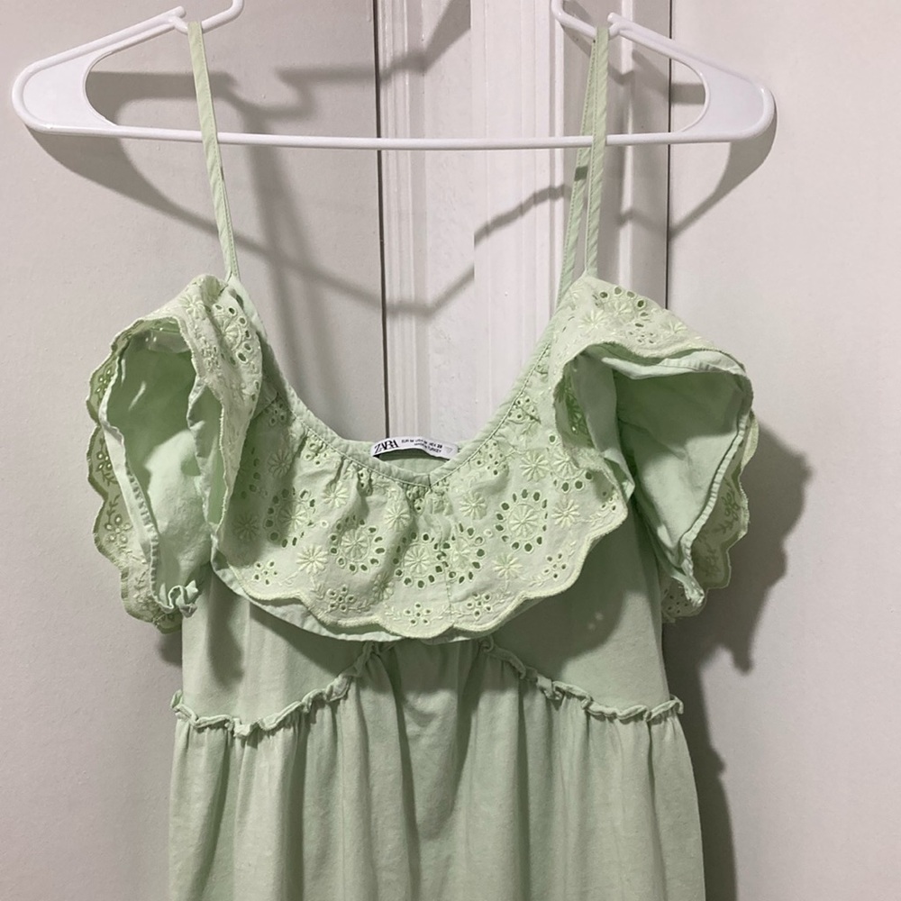 Mint green Zara long Dress